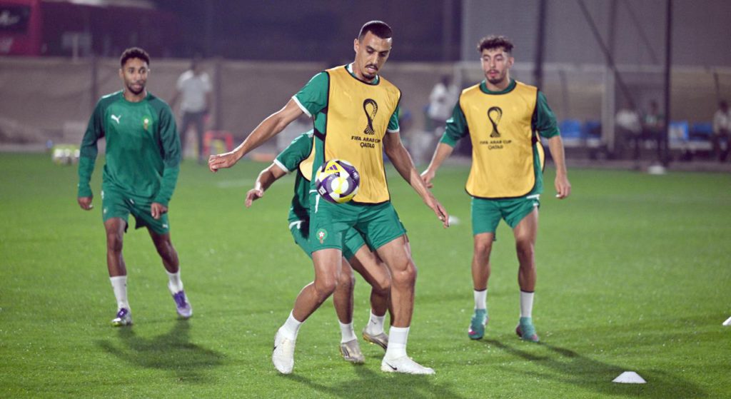 المنتخب المغربي يكثف استعداداته لمواجهة جزر القمر في كأس العرب