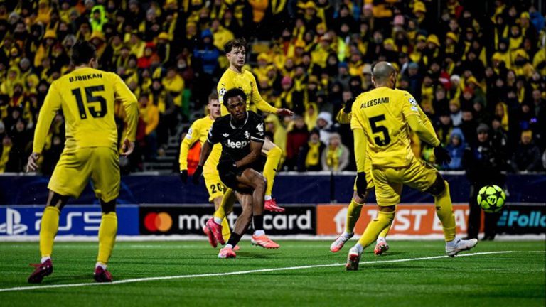 يوفنتوس يتفوق على بودو جليمت في دوري أبطال أوروبا