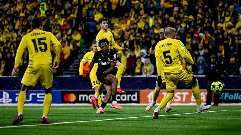 يوفنتوس يتفوق على بودو جليمت في دوري أبطال أوروبا