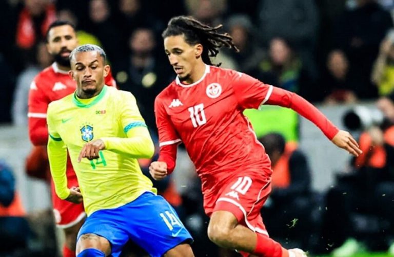 تونس تتعادل مع البرازيل وديًا ضمن استعداداتها لكأس أمم أفريقيا