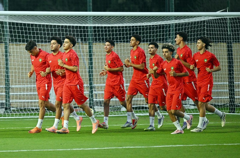 "الفتيان" يفتتحون استعداداتهم لمباراة ثمن نهائي مونديال الناشئين