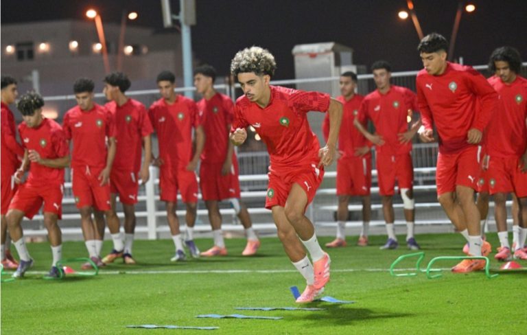 المنتخب المغربي يختتم تحضيراته لمواجهة مالي في مونديال الناشئين