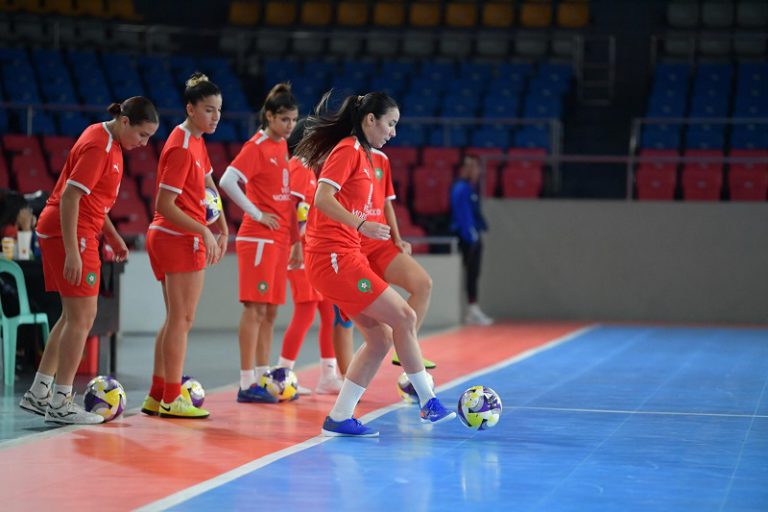 لبؤات الأطلس يواصلن التحضير لموقعة إسبانيا في ربع نهائي كأس العالم داخل القاعة