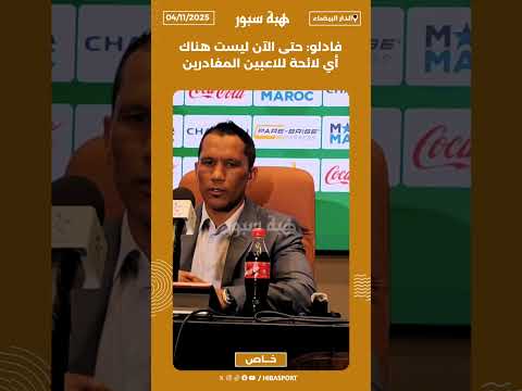 فادلو: حتى الآن ليست هناك أي لائحة للاعبين المغادرين