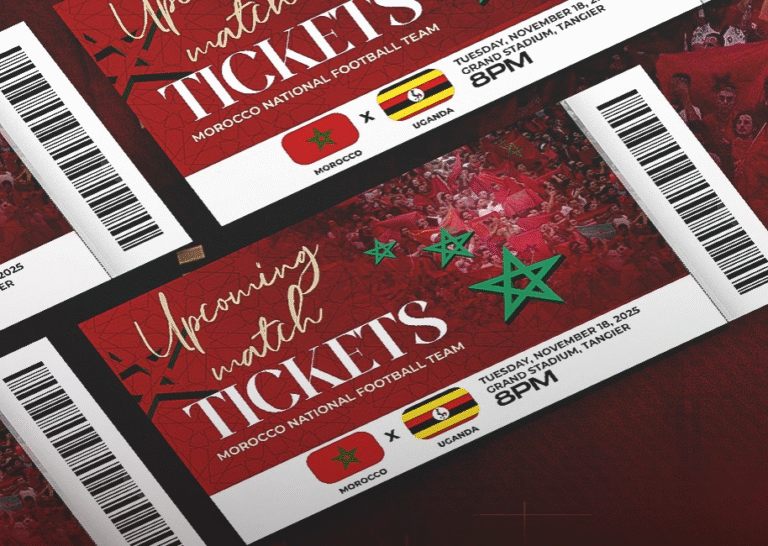 تذاكر مباراة المغرب وأوغندا