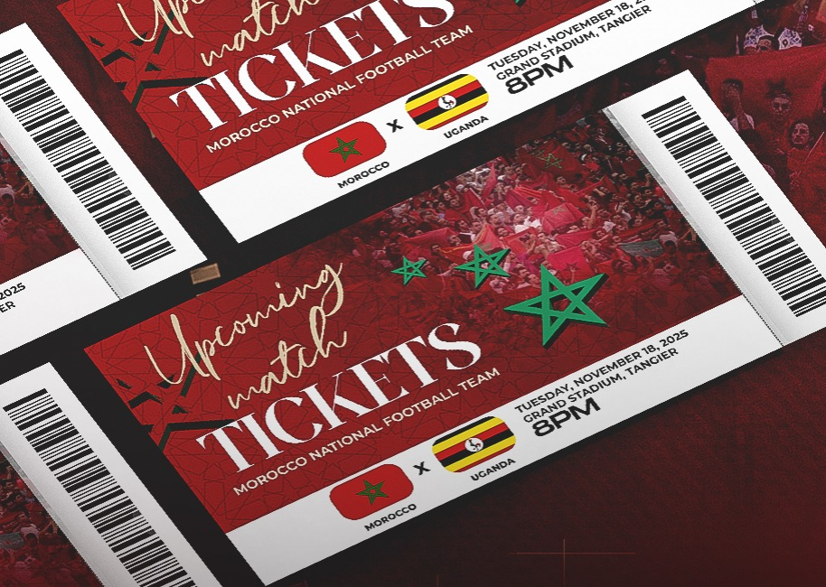 تذاكر مباراة المغرب وأوغندا