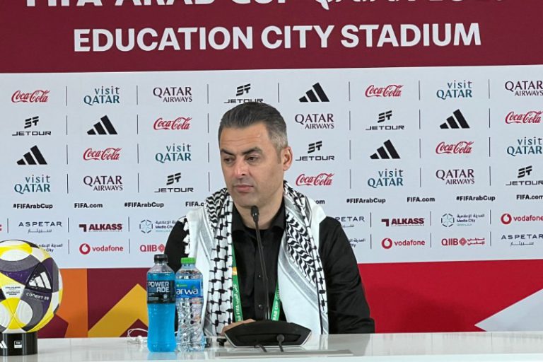 مدرب فلسطين يكشف موقفه من مواجهة المغرب أو السعودية