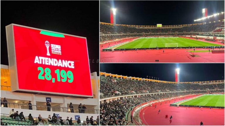 ملعب أكادير يشهد حضوراً جماهيرياً قياسياً في مباراة مصر وزيمبابوي ضمن "الكان 2025