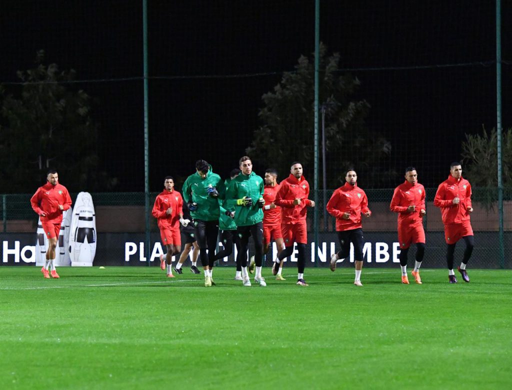 المنتخب المغربي ينهي استعداداته لمواجهة الأردن في نهائي كأس العرب