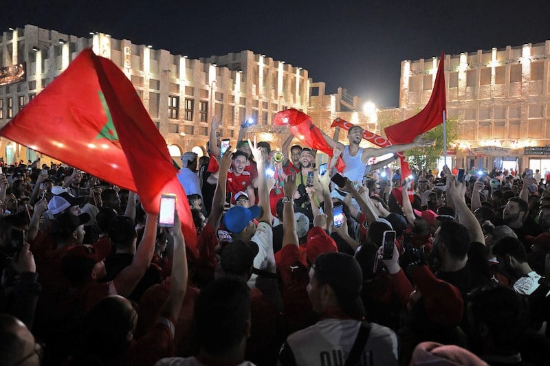 الجالية المغربية ببروكسيل تساند المنتخب في “كان2025"