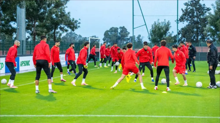 المغرب يخوض حصة تدريبية مكثفة قبل لقاء تنزانيا