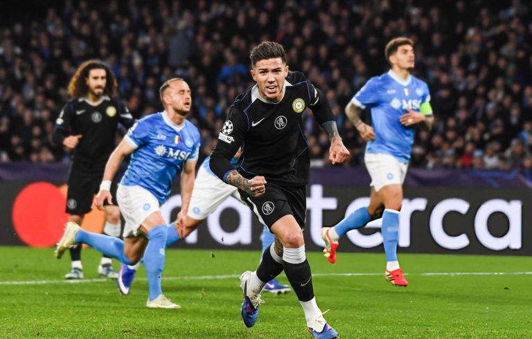 من مباراة نابولي vs تشيلسي