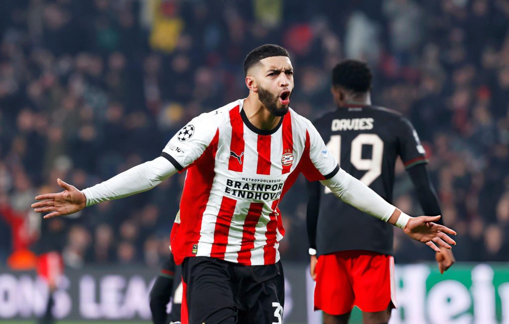 إسماعيل الصيباري من مباراة بي إس في آيندهوفن vs بايرن ميونخ