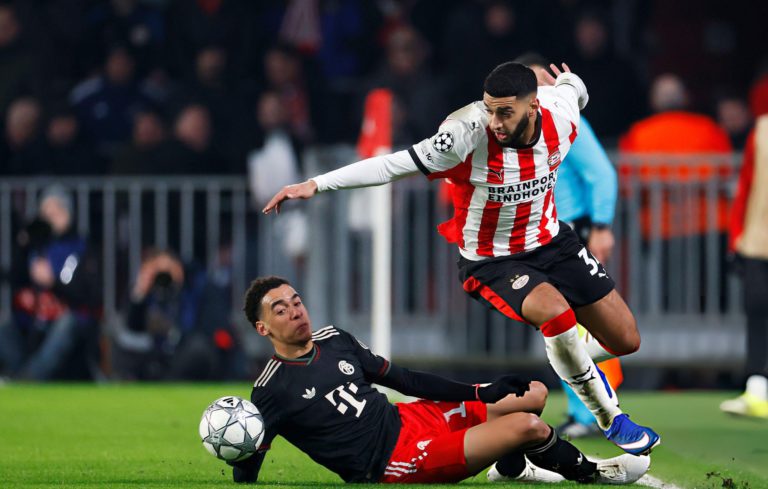 إسماعيل الصيباري من مباراة بي إس في آيندهوفن vs بايرن ميونخ