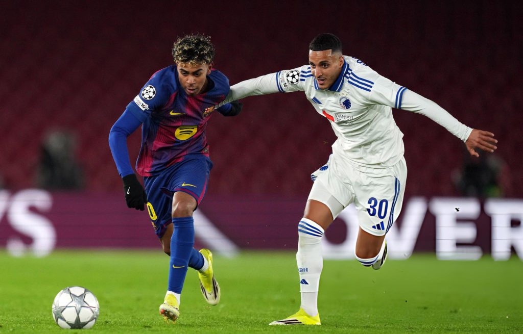 لامين يامال من مباراة برشلونة vs كوبنهاجن
