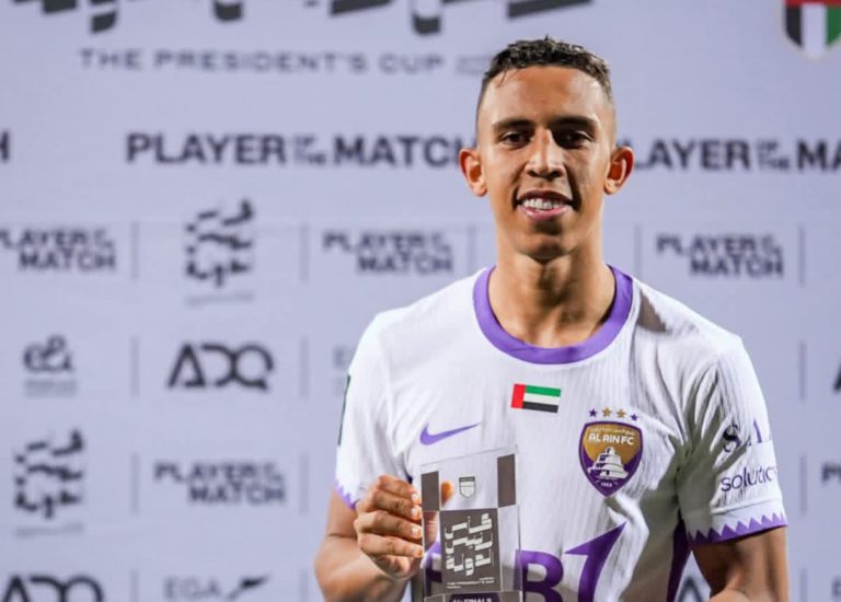 سفيان رحيمي رجل مباراة العين ودبا الفجيرة في كأس الإمارات