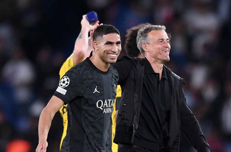 لويس إنريكي يعلق على الحالة النفسية لحكيمي و قرار مشاركته