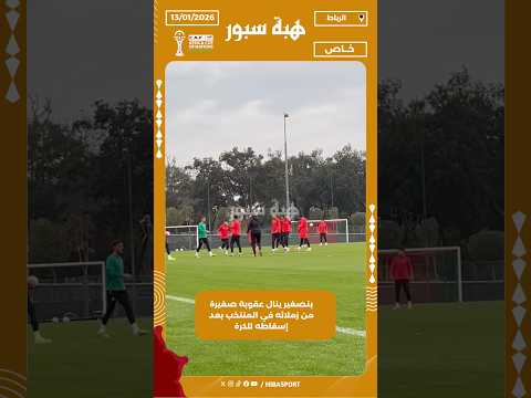 بنصغير ينال عقوبة صغيرة من زملائه في المنتخب بعد إسقاطه للكرة