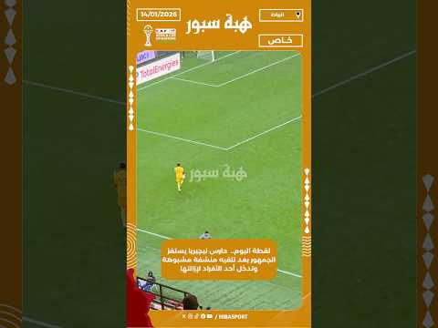 لقطة اليوم.. حارس نيجيريا يستفز الجمهور بعد تلقيه منشفة مشبوهة وتدخل أحد الأفراد لإزالتها