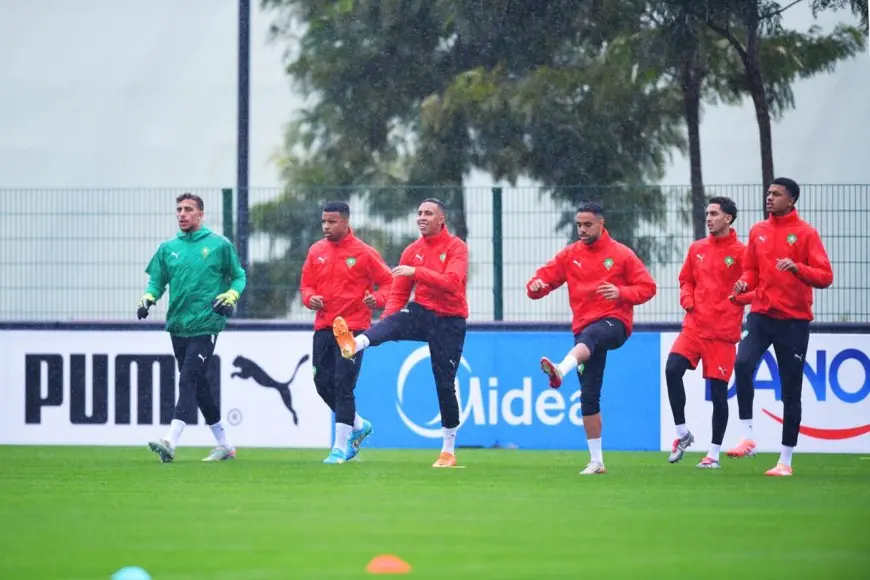 غياب لاعب بارز عن آخر حصة تدريبية للمنتخب المغربي قبل مواجهة الكاميرون