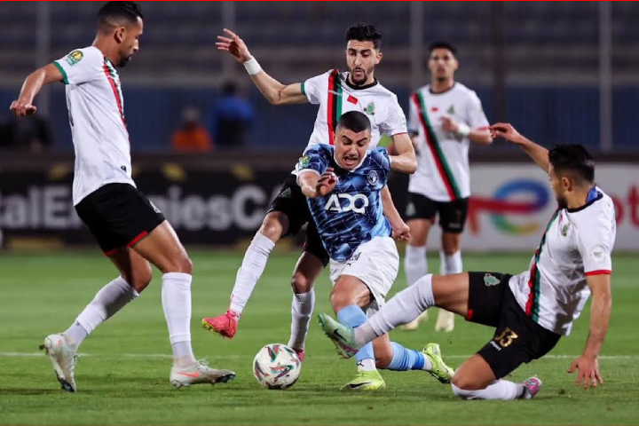 مباراة الجيش الملكي وبيراميدز