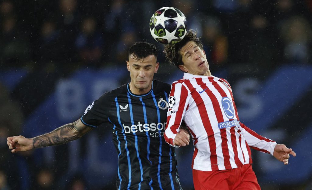 كلوب بروج وأتلتيكو مدريد