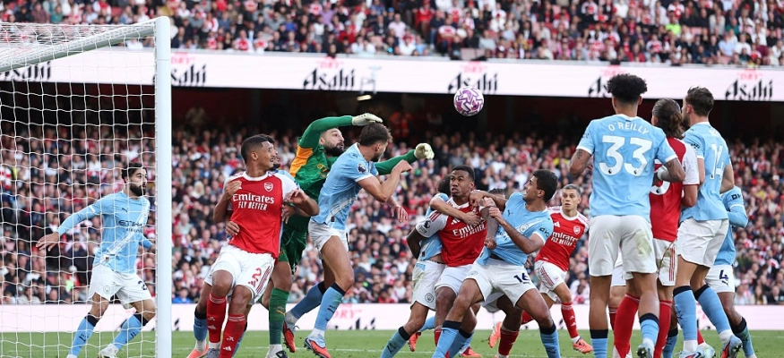 صدامات متكررة تلوح في الأفق بين أرسنال ومانشستر سيتي هذا الموسم