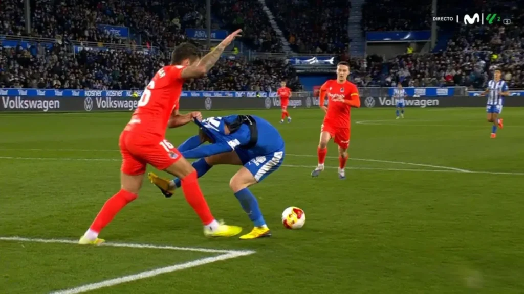 لقطة من المباراة