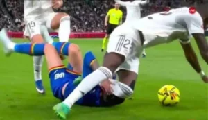 روديغر يثير الجدل ويريد تحطيم وجه مدافع نادي خيتافي