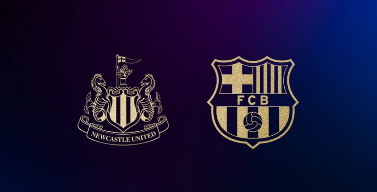 توقيت مباراة برشلونة ونيوكاستل والقنوات الناقلة ومعلق اللقاء