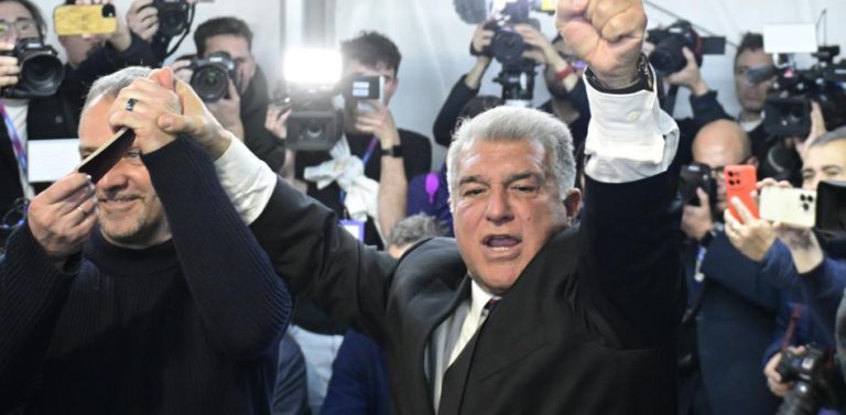 خوان لابورتا رئيسا لنادي برشلونة لولاية جديدة