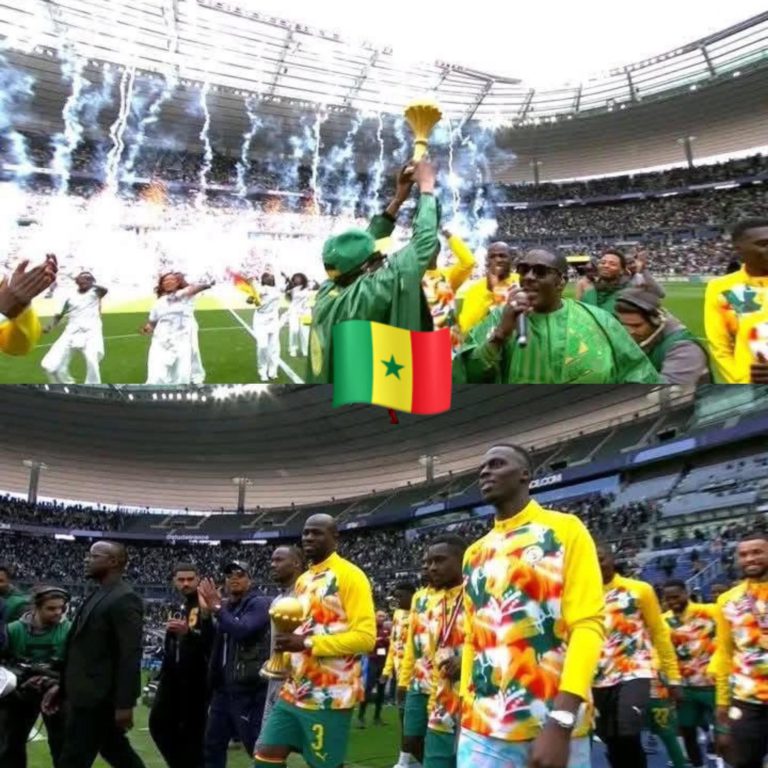السنغال تتحدى الكاف وتحتفل بكأس أمم إفريقيا المسروق