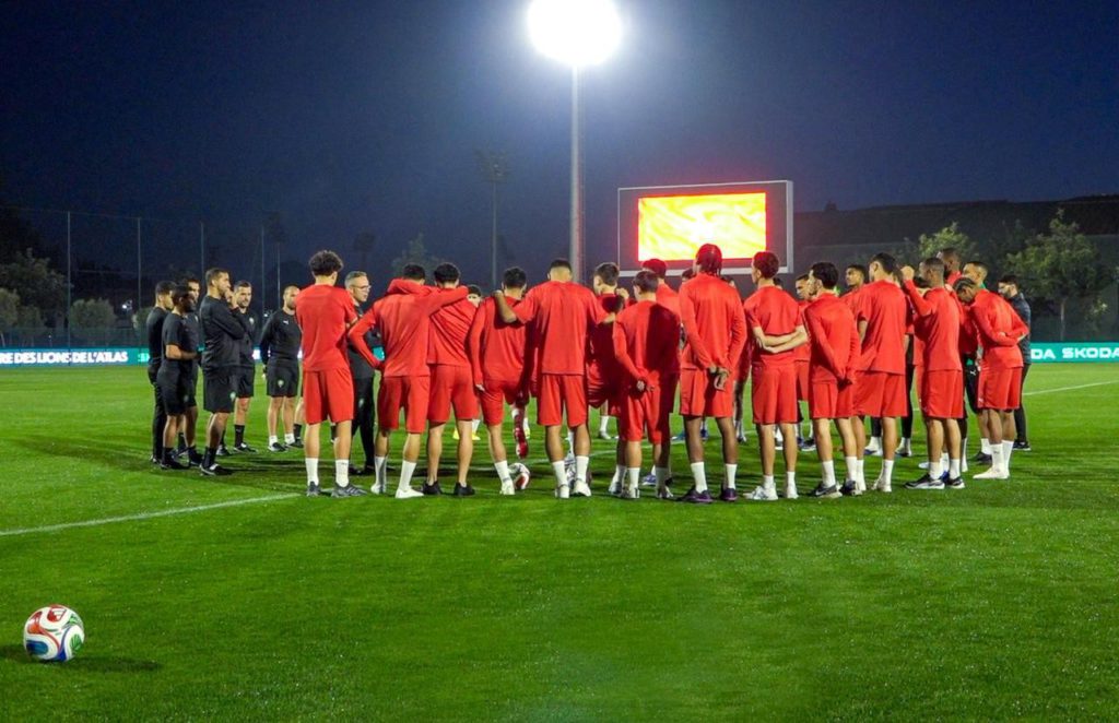 المنتخب المغربي ينهي تحضيراته لمواجهة الإكوادور