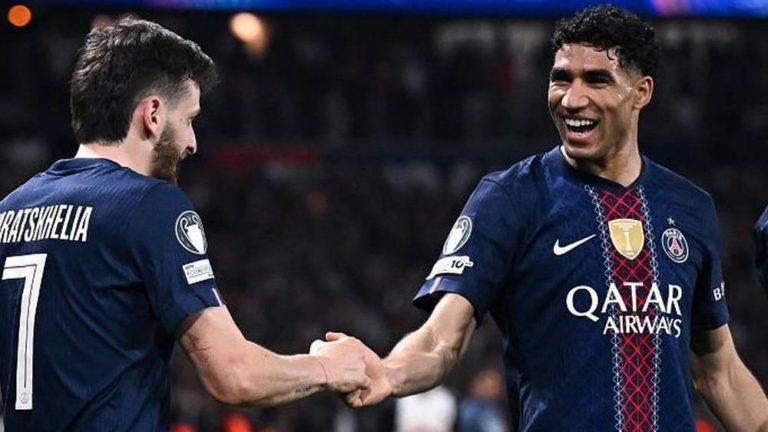 حكيمي يكشف رد فعله بعد فوز باريس سان جيرمان في ذهاب ربع نهائي دوري الأبطال