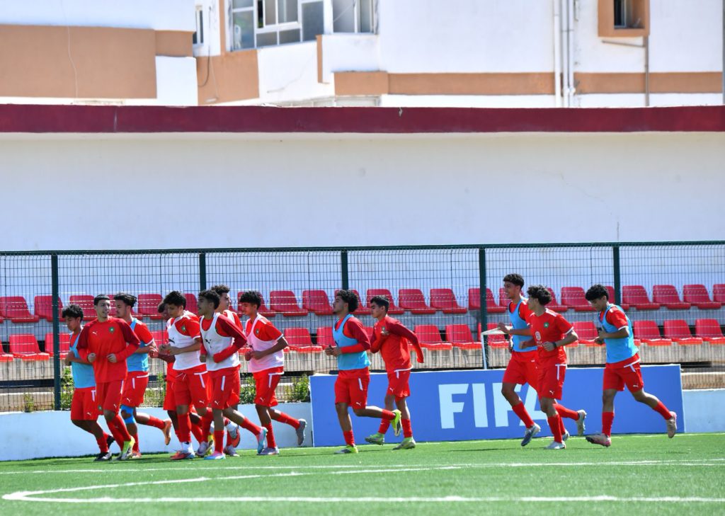 تدريبات المنتخب المغربي لأقل من 17 سنة