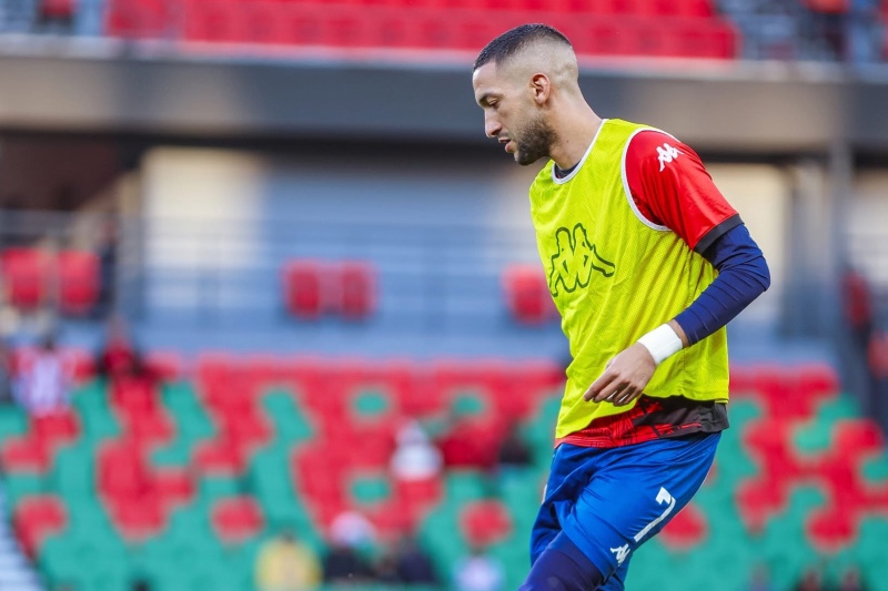 غياب حكيم زياش يربك خطط كارتيرون أمام الدفاع الجديدي