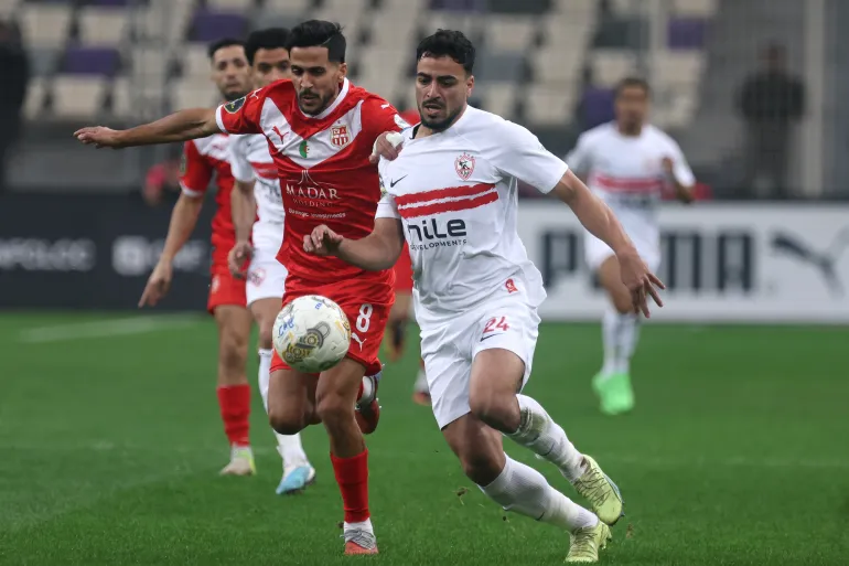 مباراة الزمالك وشباب بلوزداد