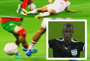 الحكم الغامبي عبد الله جامح يفسد مباراة المغرب وتونس في "كان الفتيان"