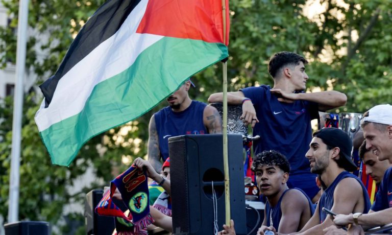 غضب إسرائيلي على يامال بسبب طريقة إحتفاله بلقب الليغا