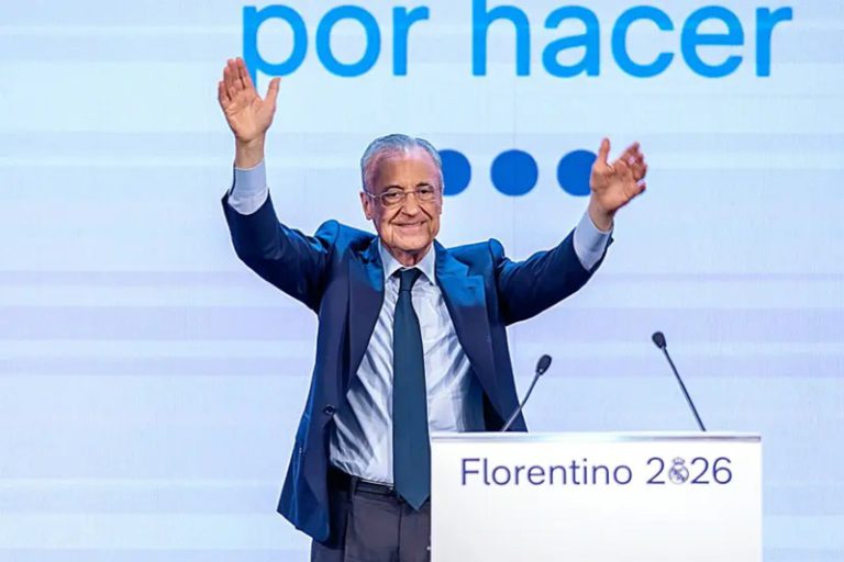 فلورنتينو بيريز يكتسح الانتخابات ويواصل رئاسة ريال مدريد حتى 2030