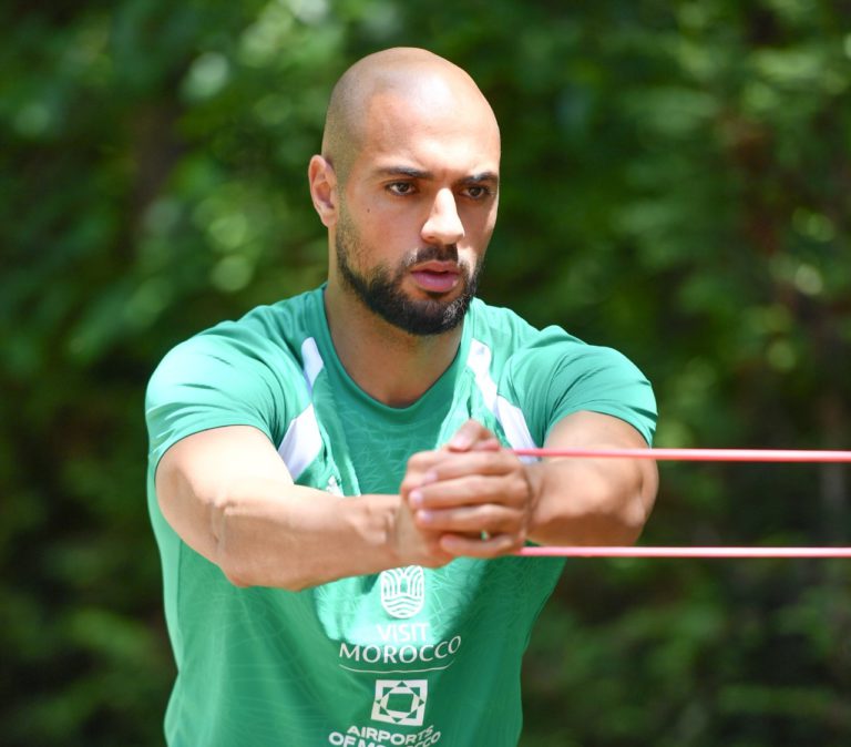المنتخب المغربي يخوض أول حصة تدريبية بنيوجيرسي