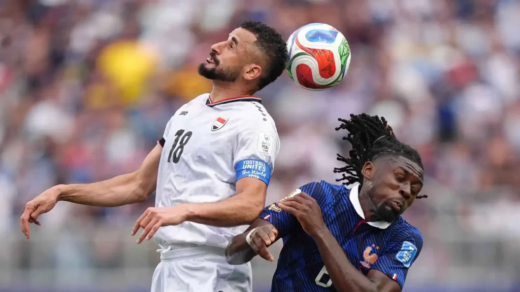 إصابة أيمن حسين أمام فرنسا تعمّق جراح المنتخب العراقي