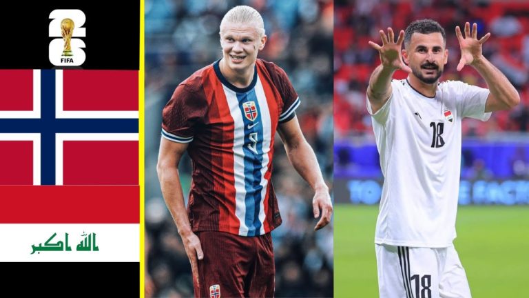 موعد مباراة العراق والنرويج في كأس العالم والقنوات الناقلة