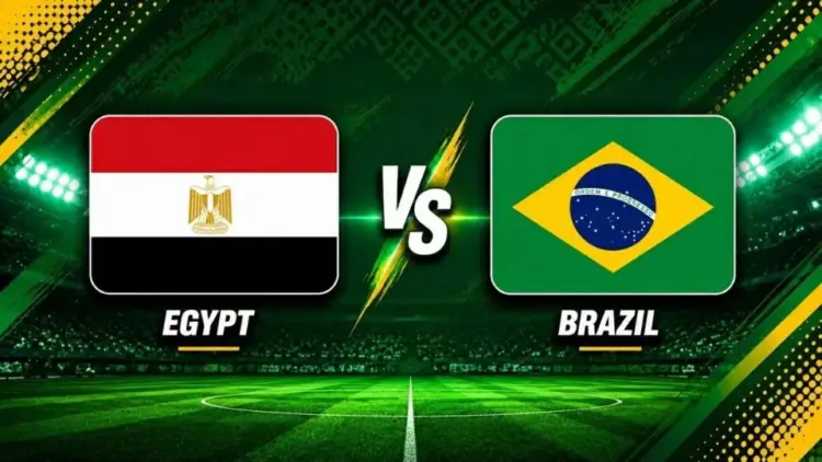 البث المباشر لمباراة البرازيل ومصر