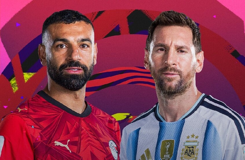 مباراة الأرجنتين ومصر.. صحيفة إسبانية تشعل المواجهة بصدام "الملك والفرعون"