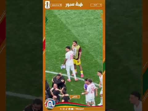 حديث خاص بين شادي رياض وزميله في كريستال بالاس غودمان بعد نهاية المباراة