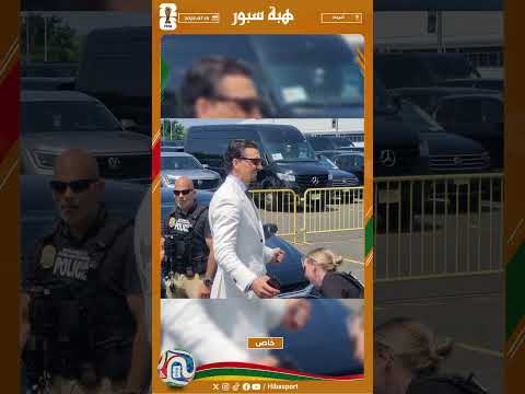تفتيش زلاتان إبراهيموفيتش قبل دخوله إلى ملعب ميتلايف لحضور نهائي كأس العالم