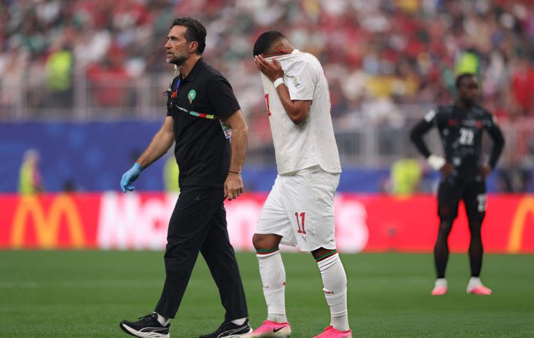 الإصابة تضرب الصيباري في مباراة المنتخب المغربي وكندا