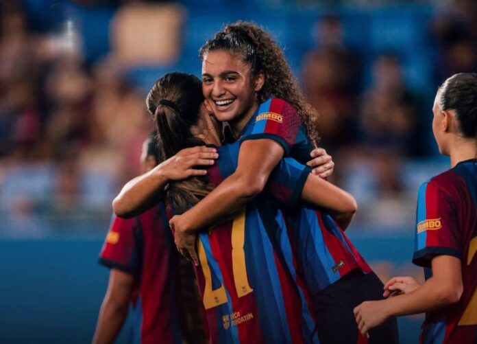ميساء باها تخطف الأضواء مع الفريق الأول لبرشلونة
