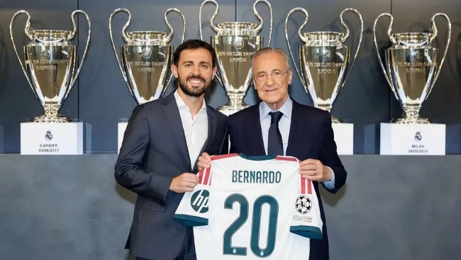 ريال مدريد يقدم رسميا لاعبه البرتغالي برناردو سيلفا